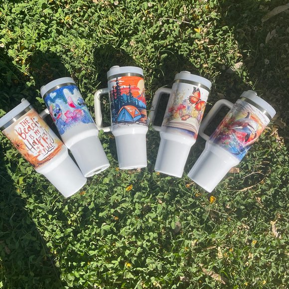 Custom Personalized dolphin 40 oz tumbler Birthday gifts for her, gift for him, - Picture 3 of 16